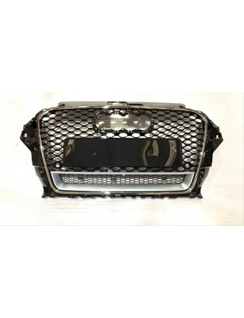 AUDI A3 2013-2016 PANJUR RS3 - KROM ÇERÇEVE - QUATRO YAZILI