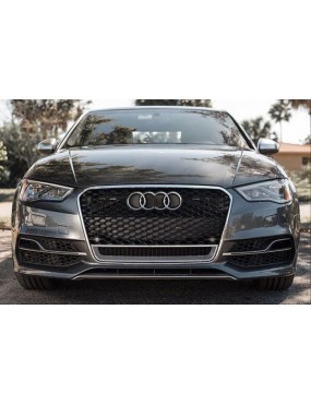 AUDI A3 2013-2016 PANJUR RS3 - KROM ÇERÇEVE - QUATRO YAZILI