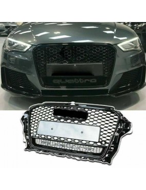 AUDI A3 2013-2016 PANJUR RS3 SIYAH - QUATRO YAZILI