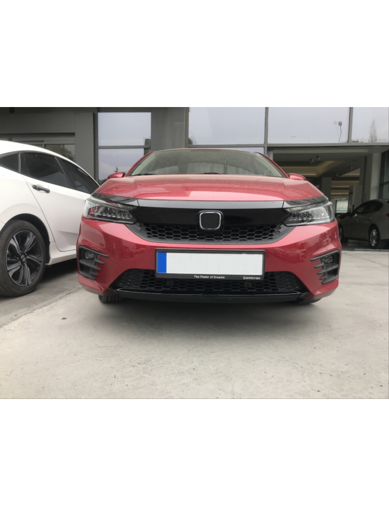 CITY 2020+ IÇIN UYUMLU ÖN TAMPON ALT ÇITASI - PIANO BLACK