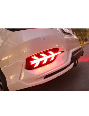 HONDA CIVIC FC5 2016-2020 ARKA SİS LEDİ UÇAK DİZAYN HARAKETLİ