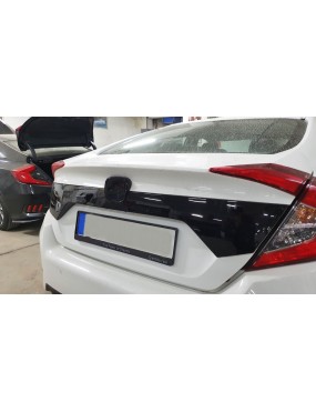 HONDA CIVIC FC5 2016-2020 BAGAJ KAPAGI PLAKA ÜST KAPLAMASI PIANO BLACK