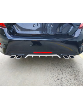 HONDA CIVIC FC5 2016-2020 DIFUZOR KARE EGZOZ SILVER
