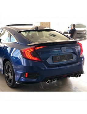 HONDA CIVIC FC5 2016-2020 DIFÜZÖR 4 EGZOZ PIANO BLACK