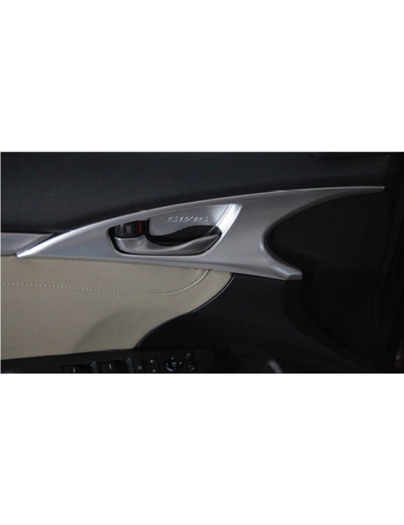 HONDA CIVIC FC5 2016-2020 İÇ KAPI KOLU ÇERÇEVESİ SILVER KALIN
