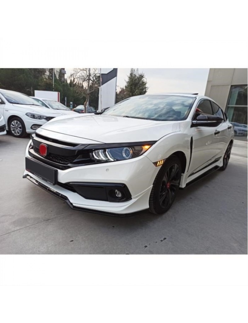 HONDA CIVIC FC5 2019+ MAKYAJLI KASA ÖN TAMPON MUGEN ÖN EK(BOYASIZ)