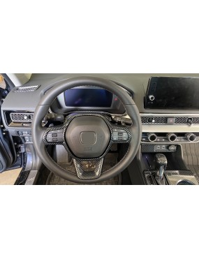 HONDA CIVIC FE1 2022 DİREKSİYON KAPLAMA SETİ 2 PARÇA - KARBON