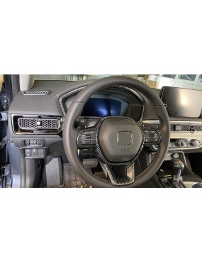 HONDA CIVIC FE1 2022 DİREKSİYON KAPLAMA SETİ 2 PARÇA - KARBON