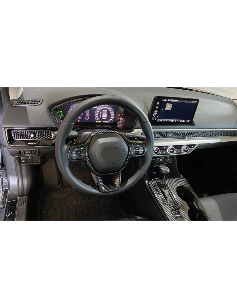 HONDA CIVIC FE1 2022 KONTROL PANEL KAPLAMA SETİ - KARBON