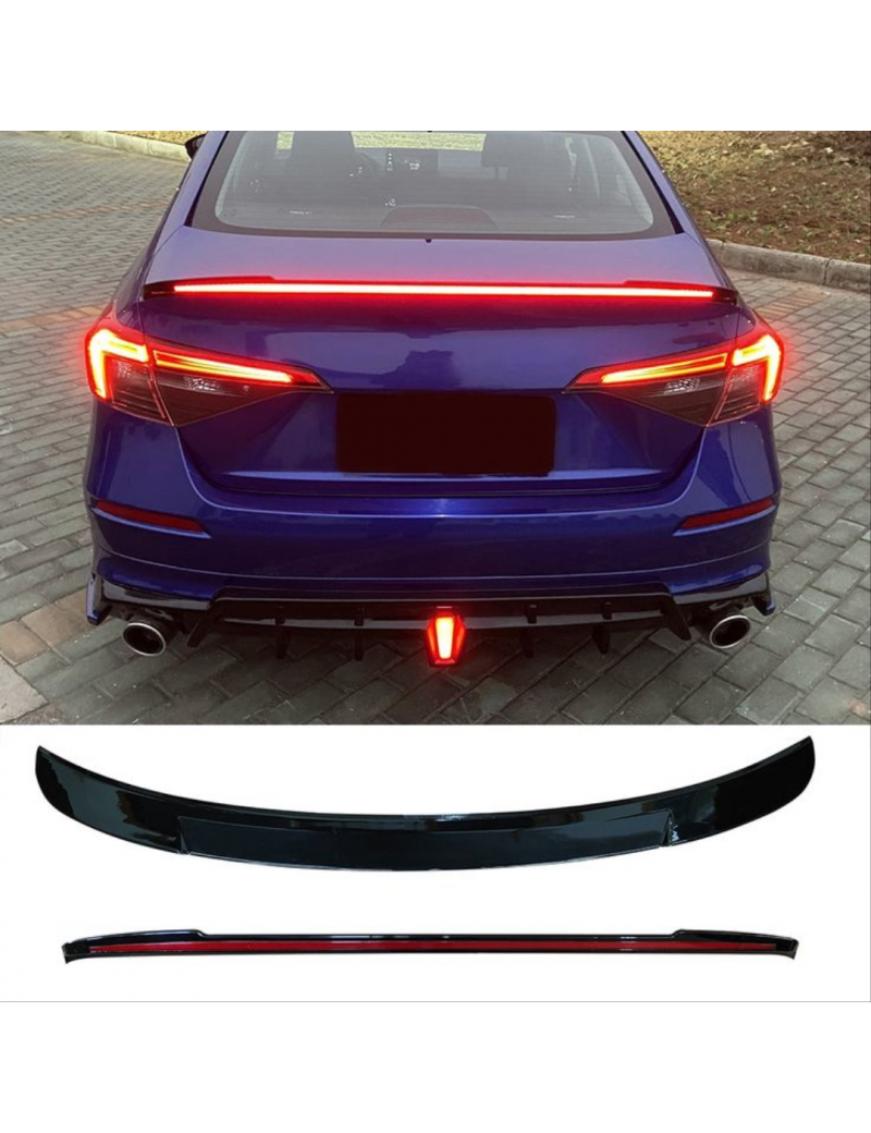 HONDA CIVIC FE1 2022 LED SPOILER (PARLAK SİYAH)